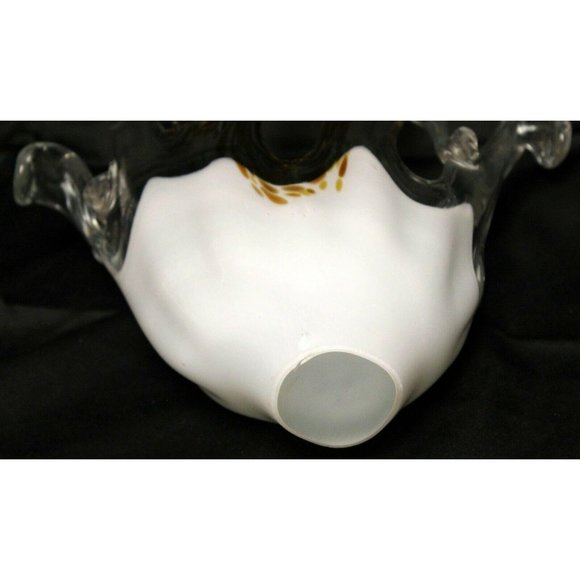 1980s Modern Contemporary Murano Italian Large Glass Vase Brown Swirl Abstract - Picture 9 of 10